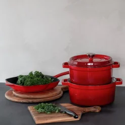 CHRISTIANIA 1739 Rød grillpanne i støpejern Best