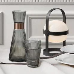 ROSENDAHL Grand Cru Vannkaraffel m/Riller 1L Grå Online