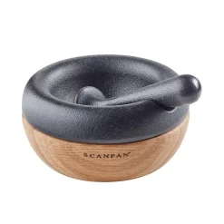 SCANPAN Maitre D' Morter med Støter 10cm Støpejern Eik Sale