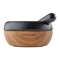 SCANPAN Maitre D' Morter med Støter 10cm Støpejern Eik Sale