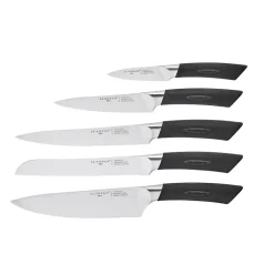 SCANPAN Sax Knivblokk Med Knivsliper & Knivsett 5 Deler Best