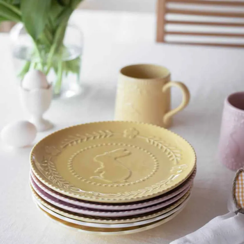 SEASONS Easter Collection Tallerken m/Hare 21cm Gul Online