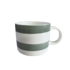 SEASONS Fall Collection Krus 28cl Liggende Striper Grønn Outlet