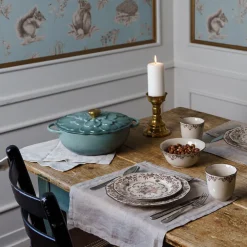 SEASONS Fall Collection Støpejernsgryte 26cm 3L Lokk Blomst Grønn Hot