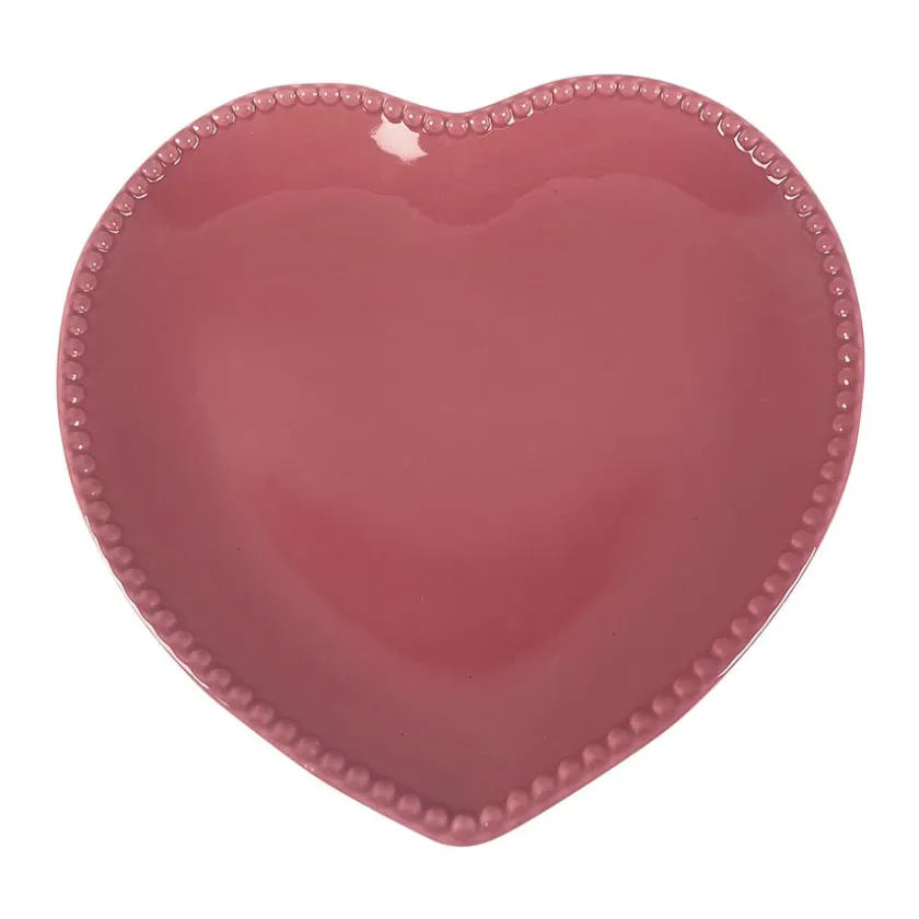 SEASONS Love Collection Hjerteformet Tallerken 25cm Rosa