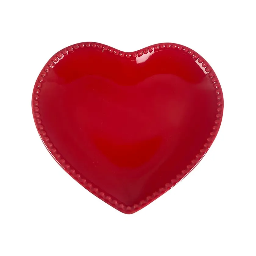 SEASONS Love Collection Hjerteformet Asjett 20cm Rød Clearance