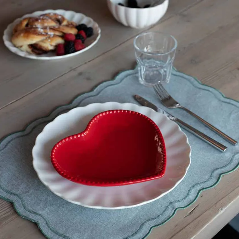 SEASONS Love Collection Hjerteformet Asjett 20cm Rød Clearance