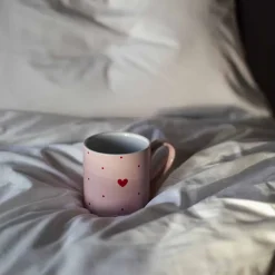 SEASONS Love Collection Krus m/ Hjerte & Prikker 42cl Rosa Clearance