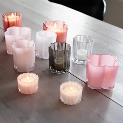 SEASONS Love Collection Lyslykt Blomst 8x7cm Hvit Clearance