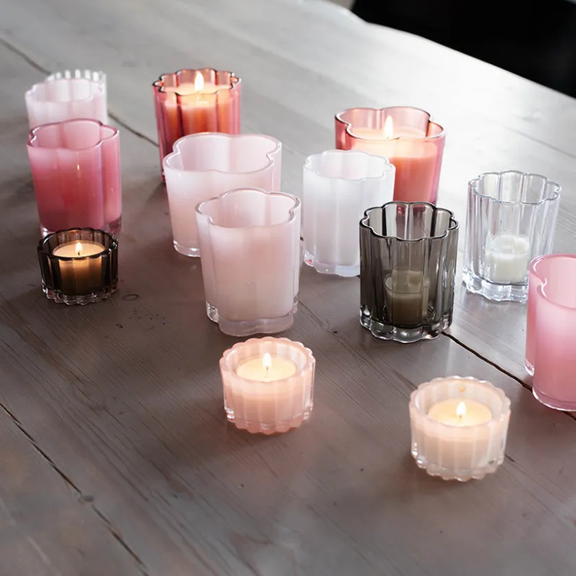 SEASONS Love Collection Lyslykt Blomst 8x8,5cm Rosa Best