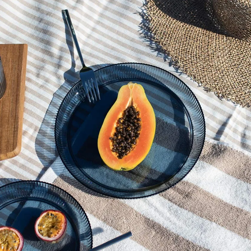 SEASONS Summer Collection Tallerken m/Riller 25cm Marine