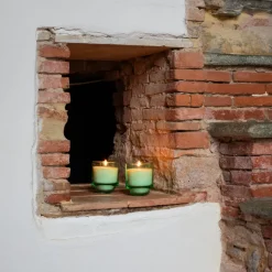 SEASONS Summer Collection Stearinlys i Glassbeholder 10cm Grønn Best