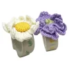 SEASONS Summer Collection Serviettring Porselen m/Heklet Blomst 2pk Hv Clearance