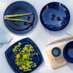 PORSGRUNDS PORSELÆNSFABRIK Sense Cobalt Tallerken 22cm 4pk Outlet