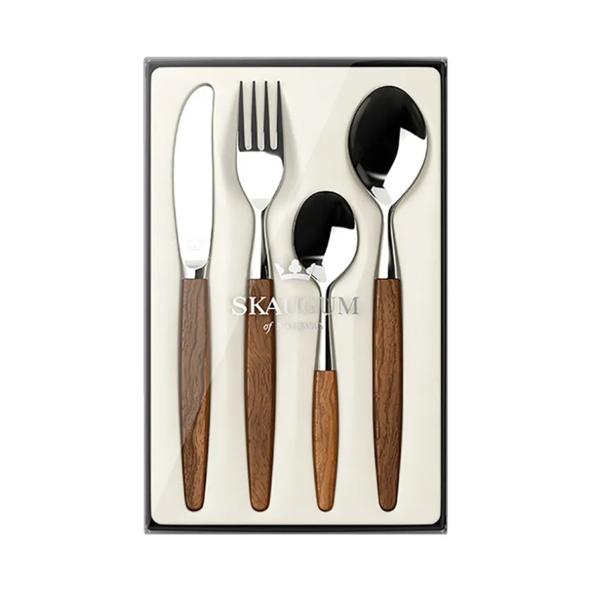 SKAUGUM BESTIKK Bestikksett 4 Deler Teak Hot