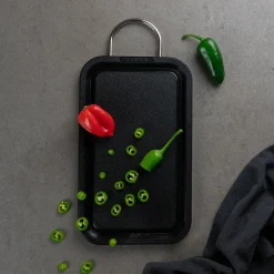 GLOBAL Skjærebrett I Plast Svart 26,5x16x1,3cm