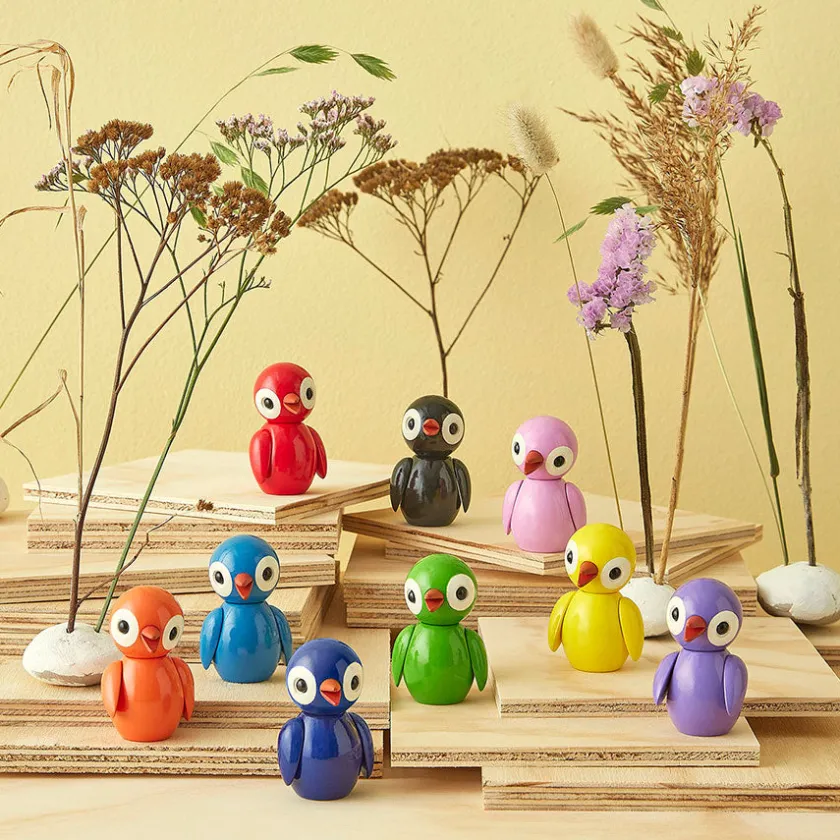 SPRING COPENHAGEN Grateful Green fuglefigur i tre New