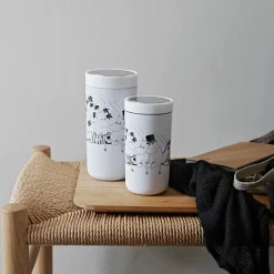 STELTON Keep Cool Mummi Drikkeflaske 75cl Soft White New