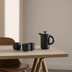 STELTON Nordic Theo Krus m/Glassbrikke Sort Best