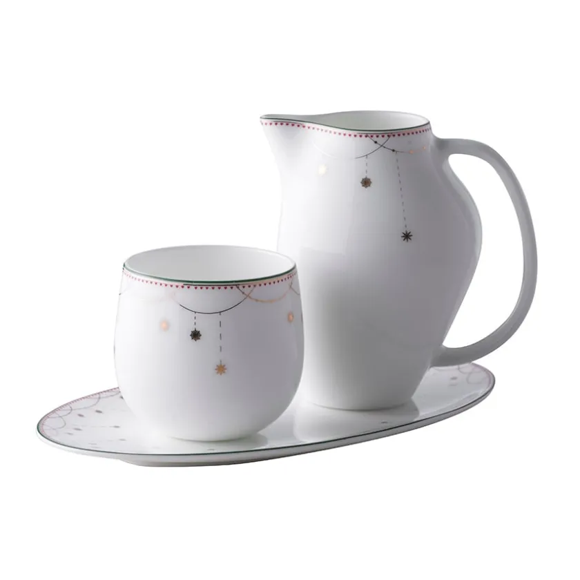 WIK & WALSØE Wik & Walsøe Julemorgen Girlander Fløte & Sukker Sett Sale