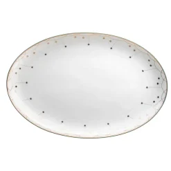 WIK & WALSØE Wik & Walsøe Julemorgen Girlander Ovalt Fat 45cm New