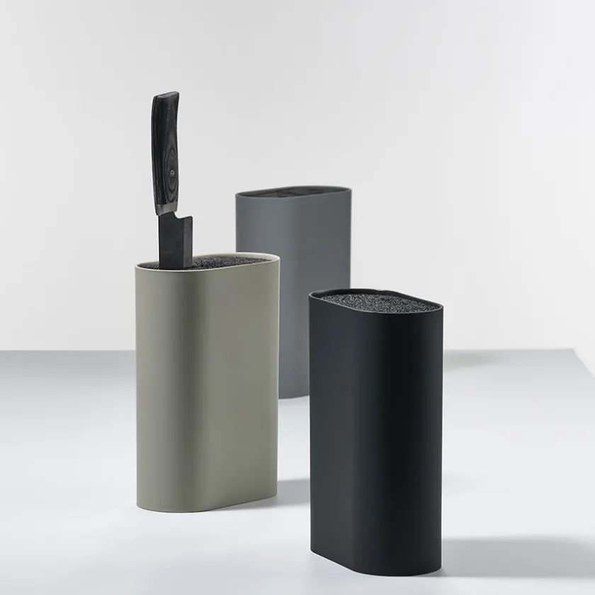 ZONE DENMARK Singles Knivblokk 17x9cm Mud Outlet